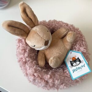 RARE jellycat retired hibernating bunny NEW WITH TAGS